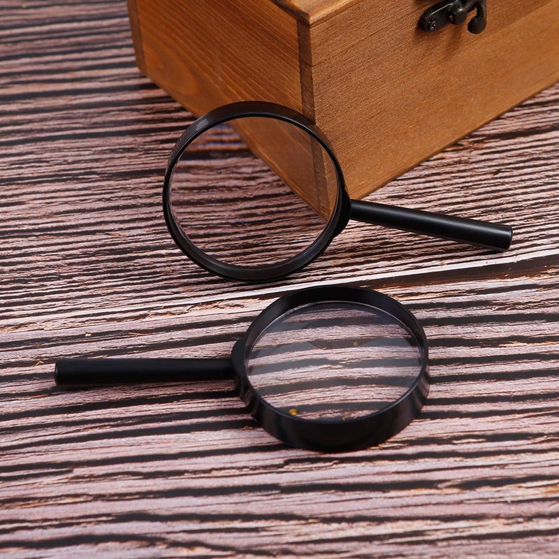 Elcoho 48 Pack Handheld Magnifier Plastic Magnifying Glass for Reading Jewelry Home Office Desk Accessories with Storage Bag - Image 3